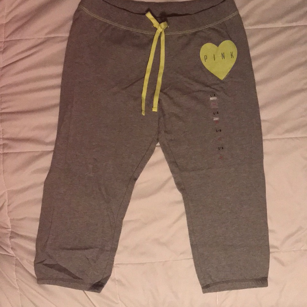 PINK capri sweatpants size L